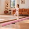 8 Feet Portable Folding Gymnastic Balance Beam with Solid Wood Base Ideal for Walkover or Cartwheel